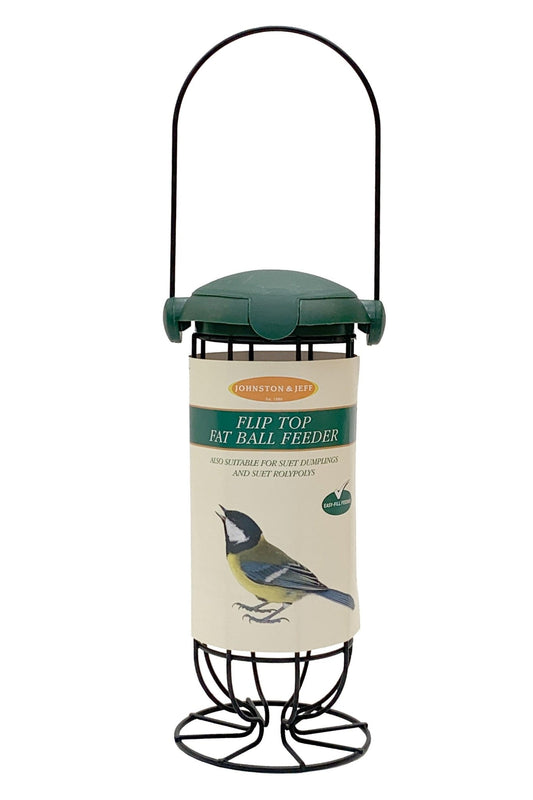 Johnston & Jeff Flip Top Fat Ball Feeder 20cm | Luxury Home Accessories | Heulog Glow