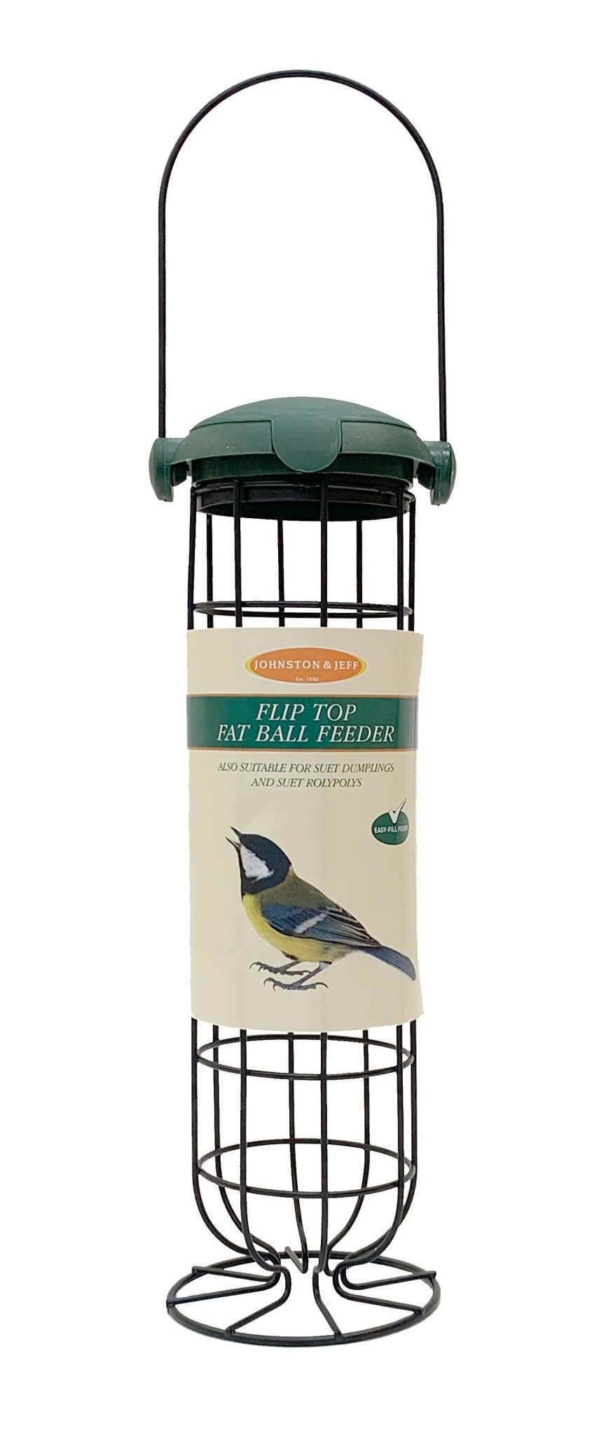 Johnston & Jeff Flip Top Fat Ball Feeder 28cm | Luxury Home Accessories | Heulog Glow