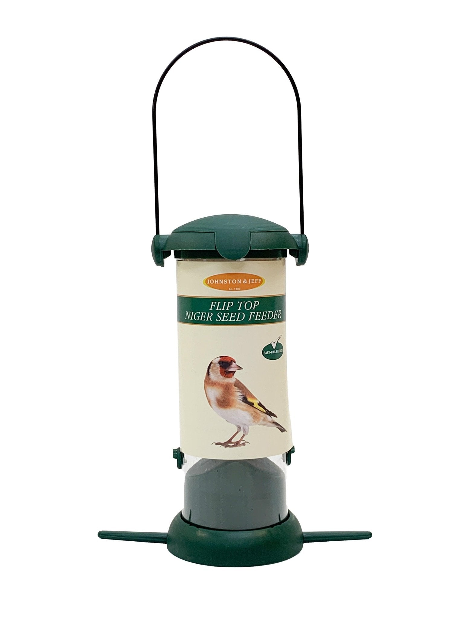 Johnston & Jeff Flip Top Niger Feeder 20cm | Luxury Home Accessories | Heulog Glow