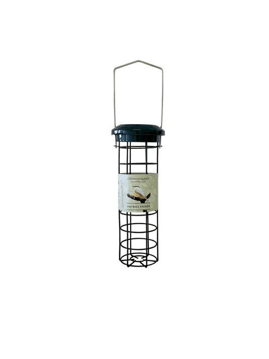 Johnston & Jeff Green Cast Fat Ball Feeder 20cm | Luxury Home Accessories | Heulog Glow