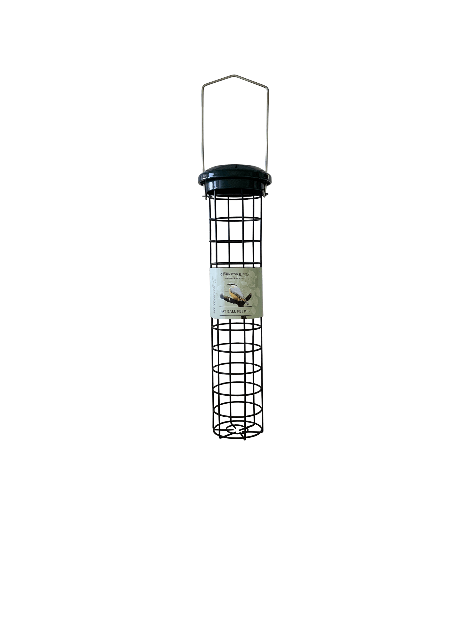 Johnston & Jeff Green Cast Fat Ball Feeder 30cm | Luxury Home Accessories | Heulog Glow