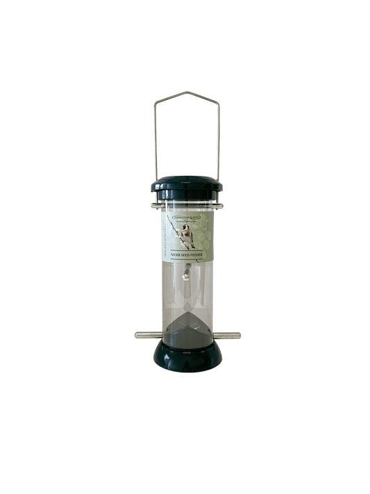 Johnston & Jeff Green Cast Niger Seed Feeder 20cm | Luxury Home Accessories | Heulog Glow