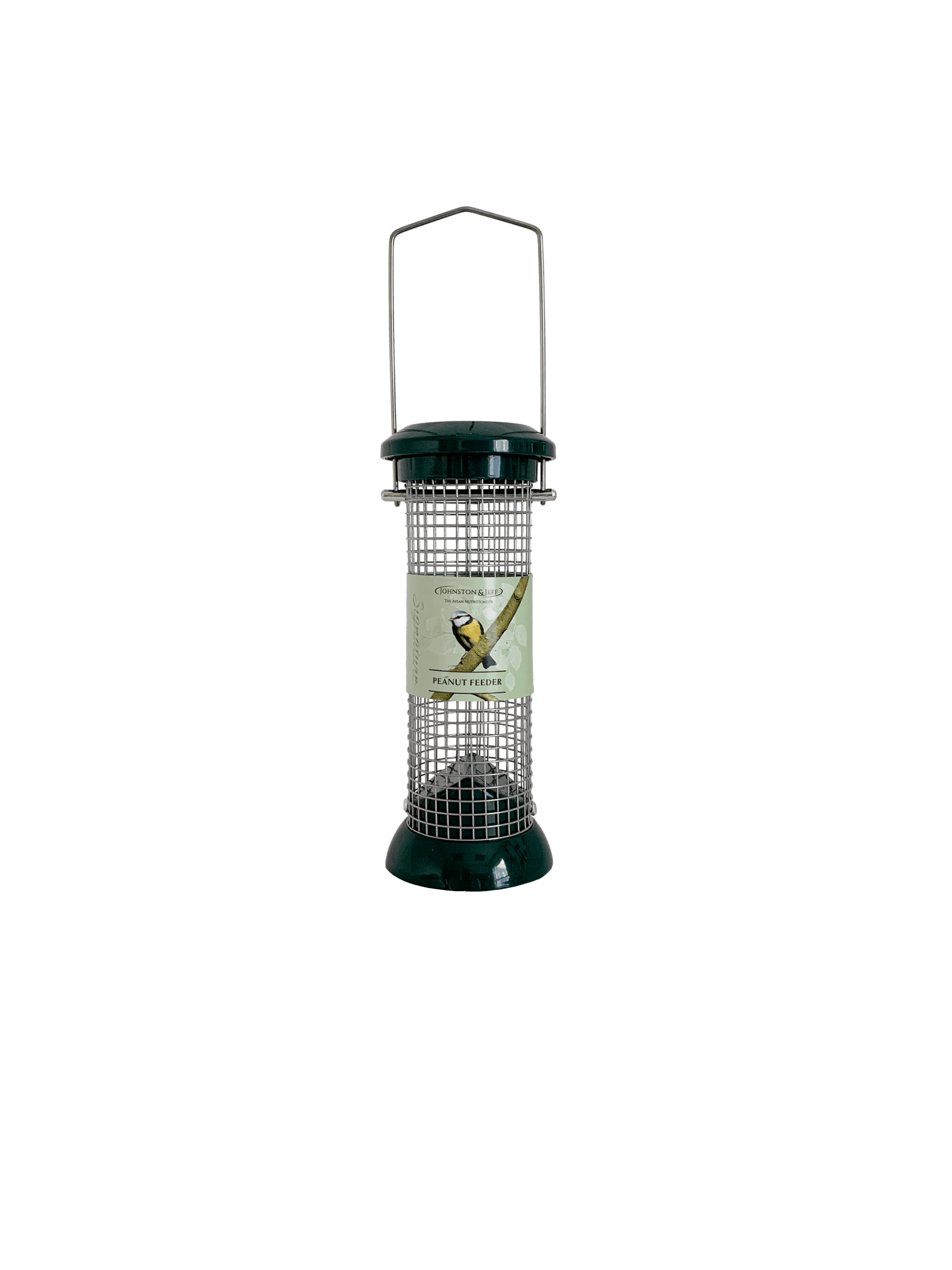 Johnston & Jeff Green Cast Peanut Feeder 20cm | Luxury Home Accessories | Heulog Glow