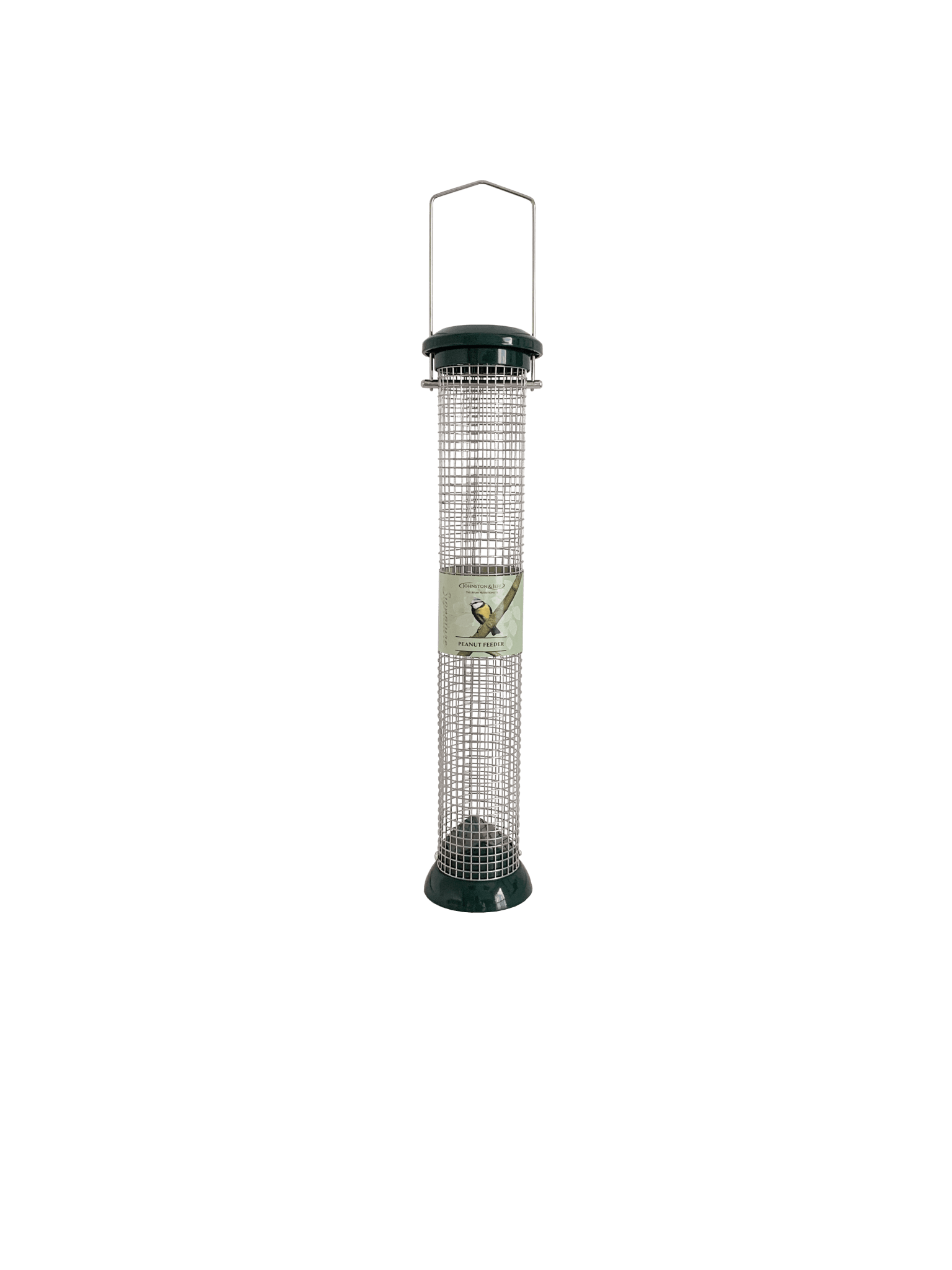 Johnston & Jeff Green Cast Peanut Feeder 40cm | Luxury Home Accessories | Heulog Glow