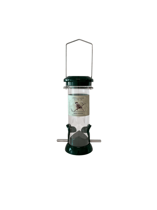 Johnston & Jeff Green Cast Seed Feeder 20cm | Luxury Home Accessories | Heulog Glow