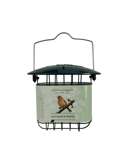 Johnston & Jeff Green Cast Suet Block Feeder 12cm | Luxury Home Accessories | Heulog Glow