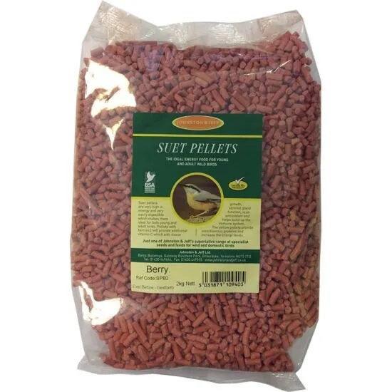 Johnston & Jeff Suet Pellets with Berries 6x2kg | Luxury Home Accessories | Heulog Glow