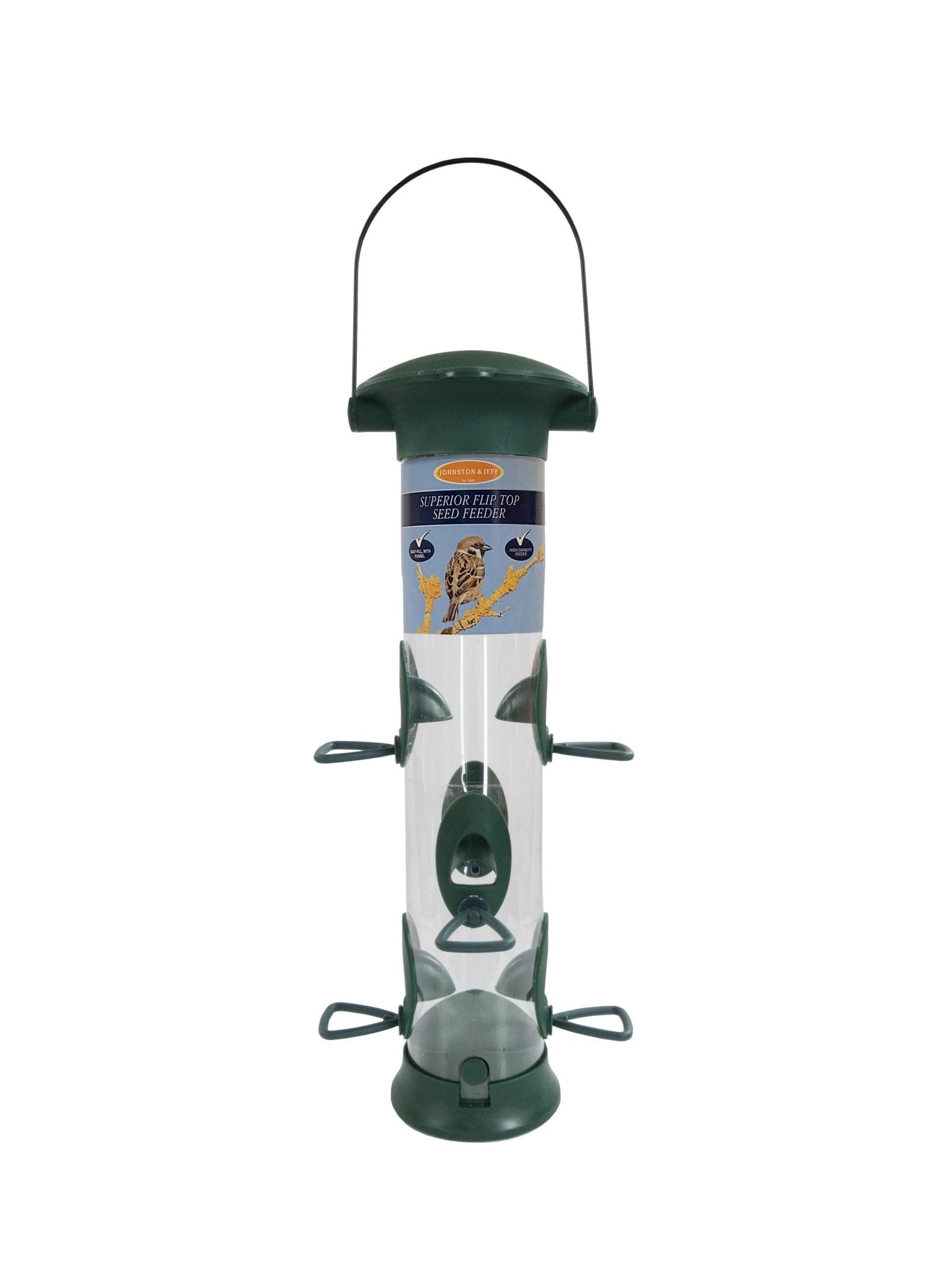 Johnston & Jeff Superior Flip Top Seed Feeder 40cm | Luxury Home Accessories | Heulog Glow
