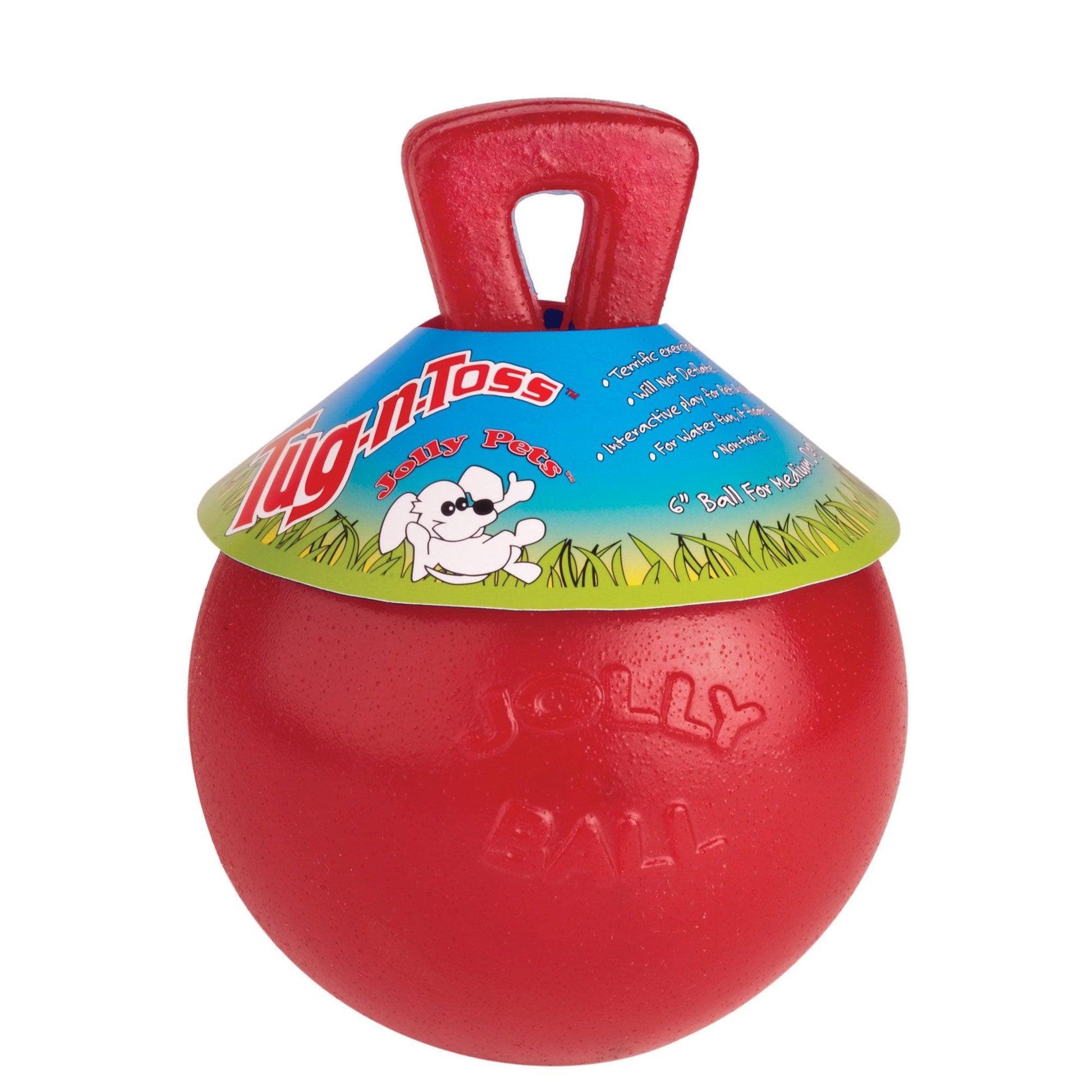 Jolly Ball Tug-N-Toss Red 20cm | Luxury Home Accessories | Heulog Glow