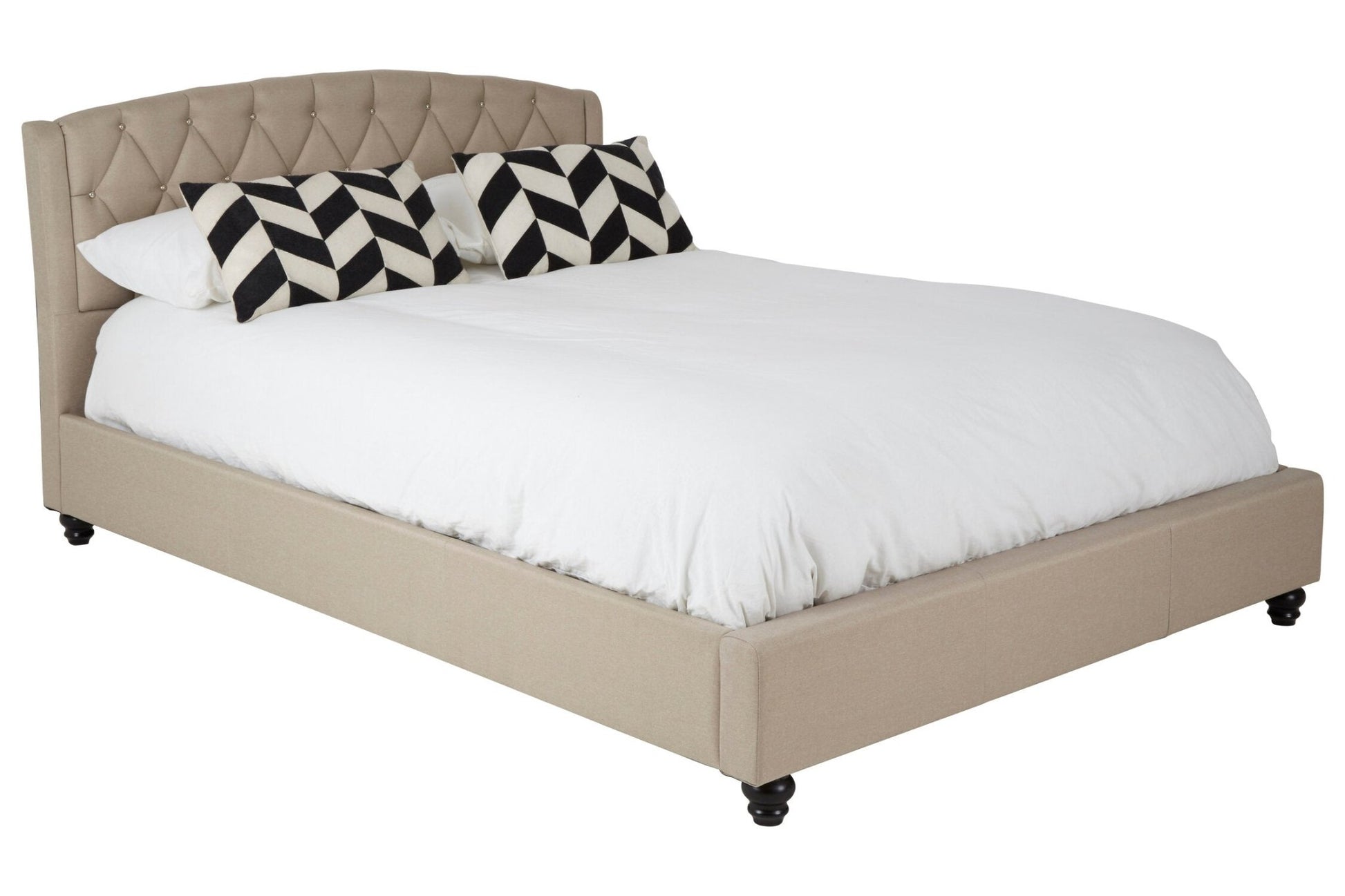 Josephine Beige King Bed | Luxury Home Accessories | Heulog Glow