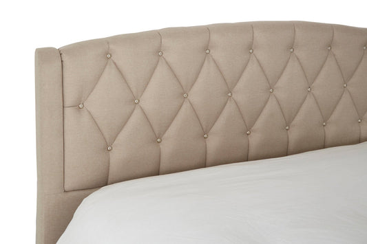 Josephine Beige King Bed | Luxury Home Accessories | Heulog Glow