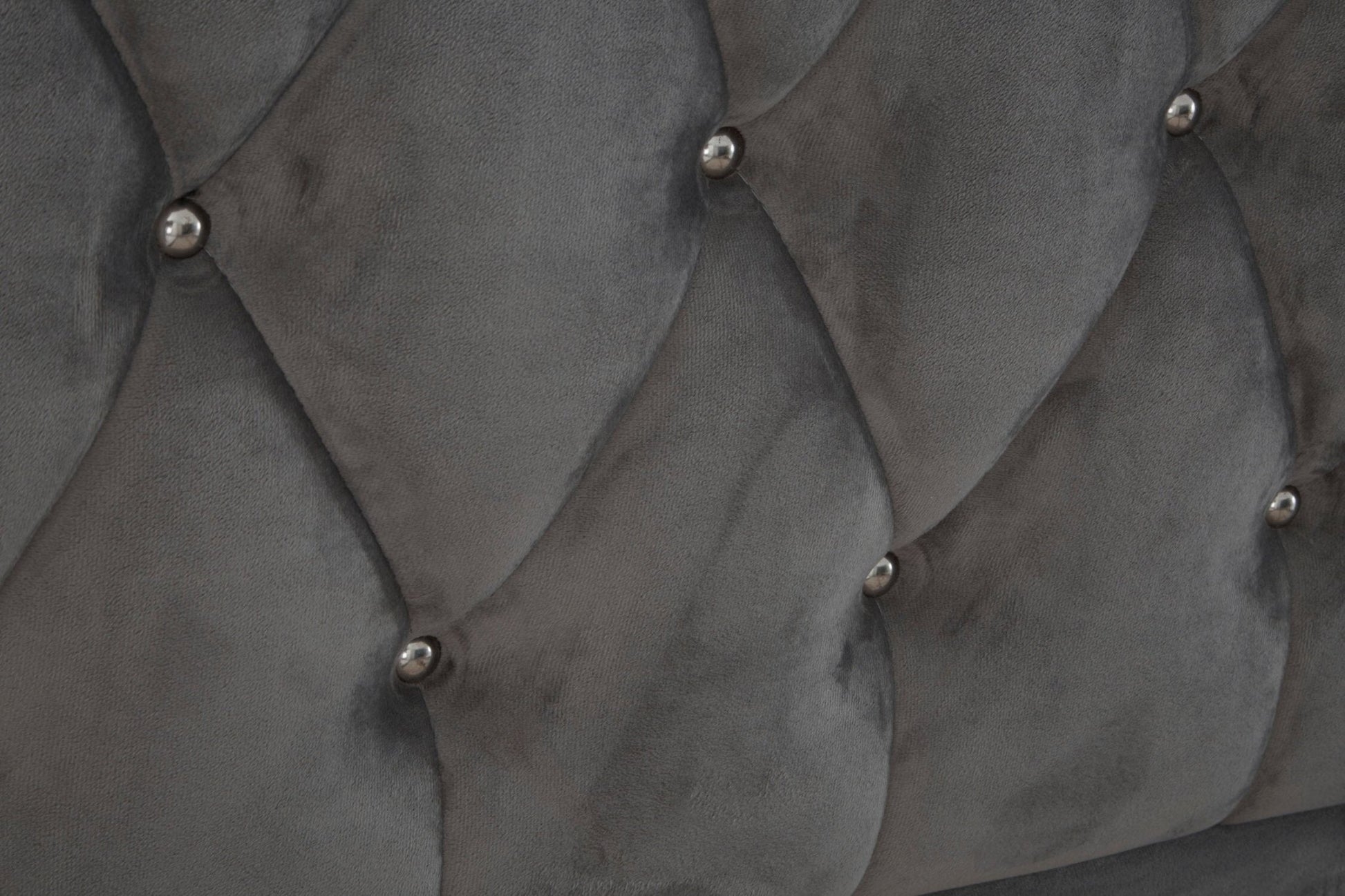 Josephine Grey Velvet King Bed | Luxury Home Accessories | Heulog Glow