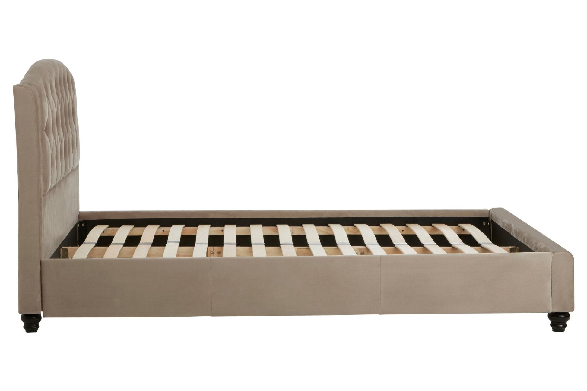 Josephine Mink Brushed Velvet Double Bed | Luxury Home Accessories | Heulog Glow