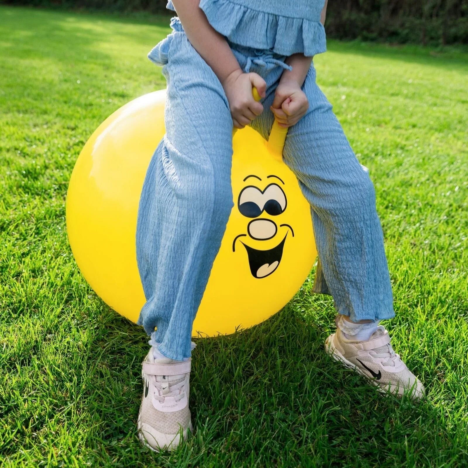 Jump 'N' Bounce Smiley Hopper 50cm - Yellow | Luxury Home Accessories | Heulog Glow
