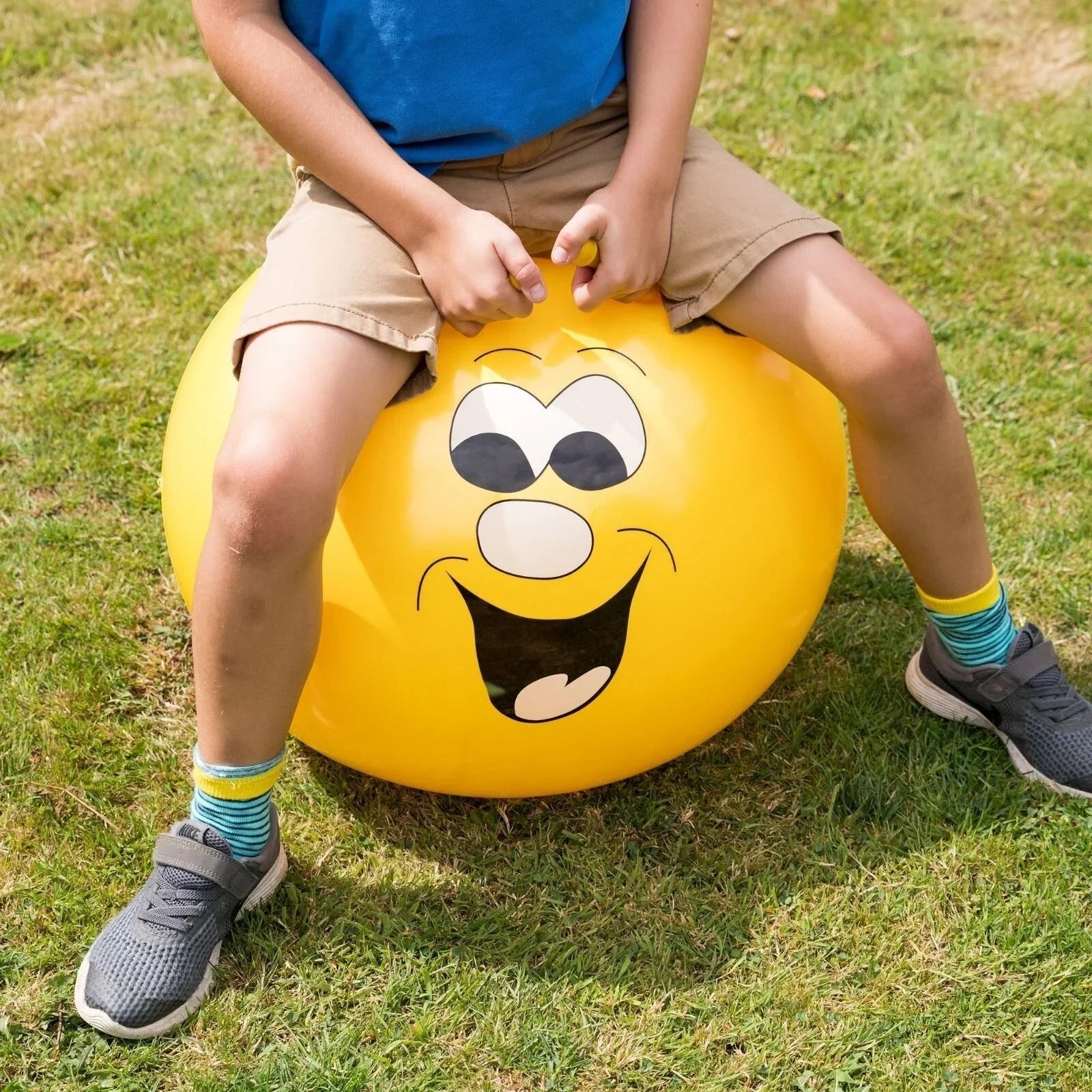 Jump 'N' Bounce Smiley Hopper 50cm - Yellow | Luxury Home Accessories | Heulog Glow