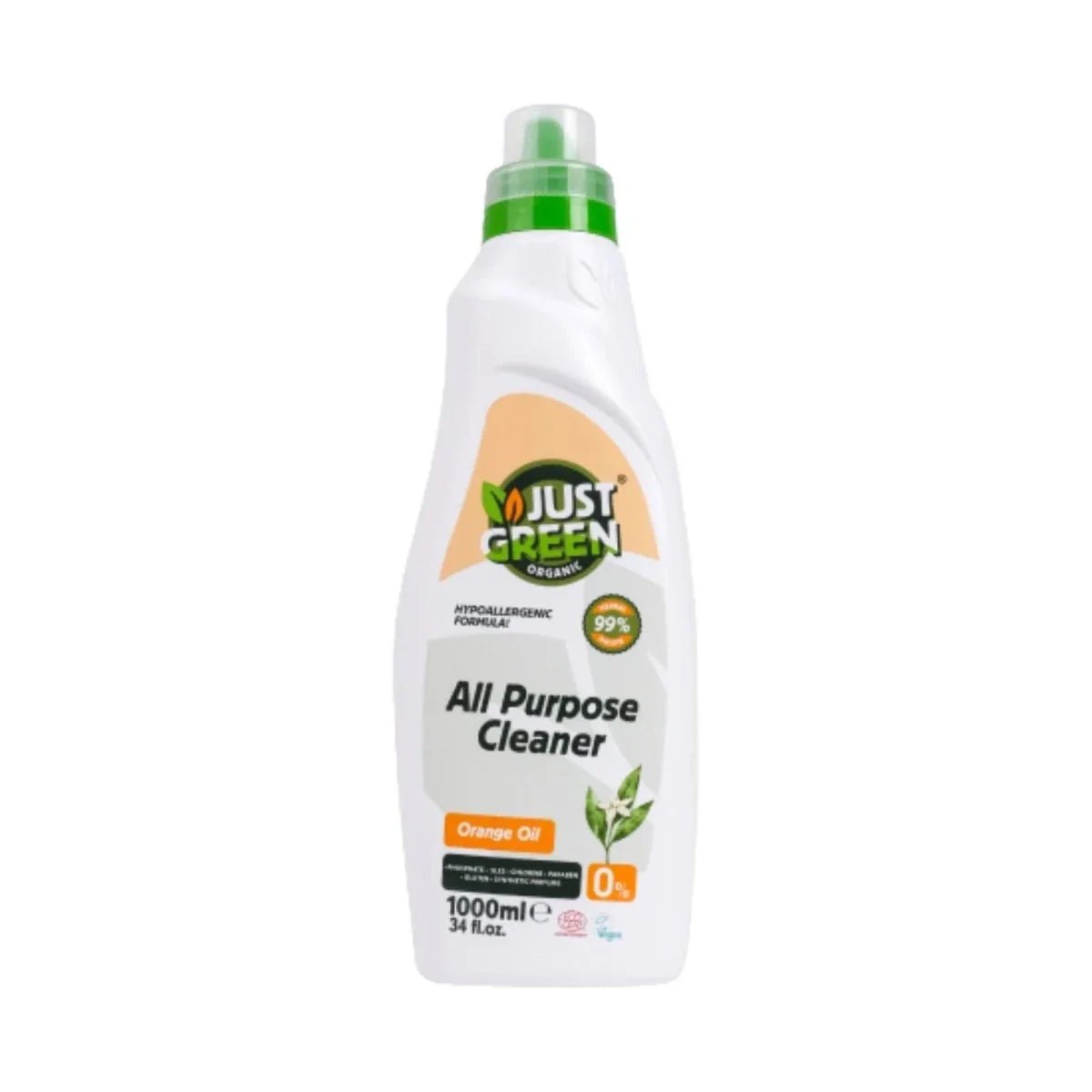 Just Green Organic All Purpose Cleaner 1000ml | Luxury Home Accessories | Heulog Glow