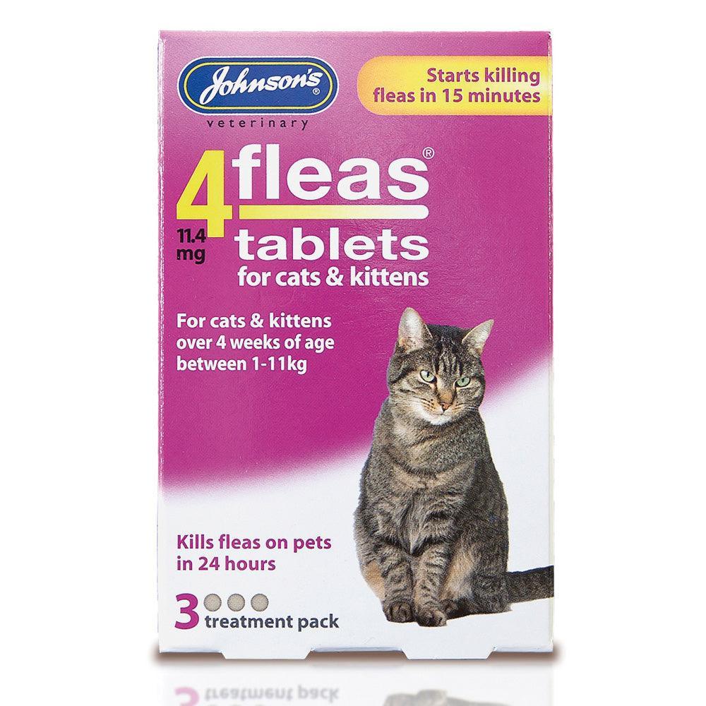 JVP Cat Kitten 4Fleas 11.4mg 3 Tablets | Luxury Home Accessories | Heulog Glow