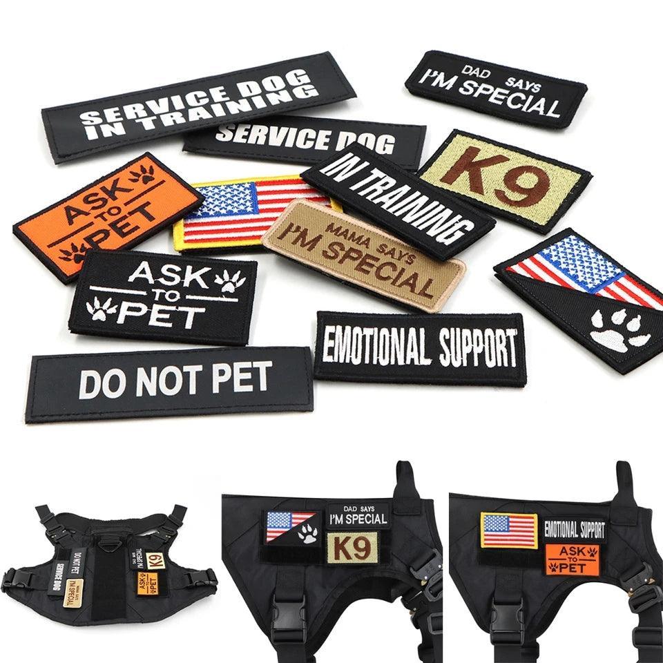 K9 Tactical Harness Patch | Luxury Home Accessories | Heulog Glow