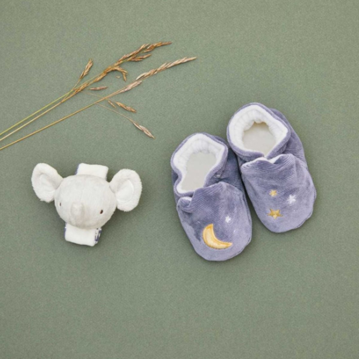 Kaloo Rattle & Slippers - Elephant | Luxury Home Accessories | Heulog Glow