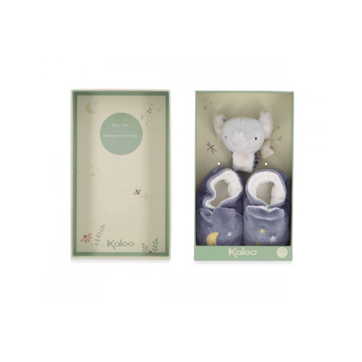 Kaloo Rattle & Slippers - Elephant | Luxury Home Accessories | Heulog Glow