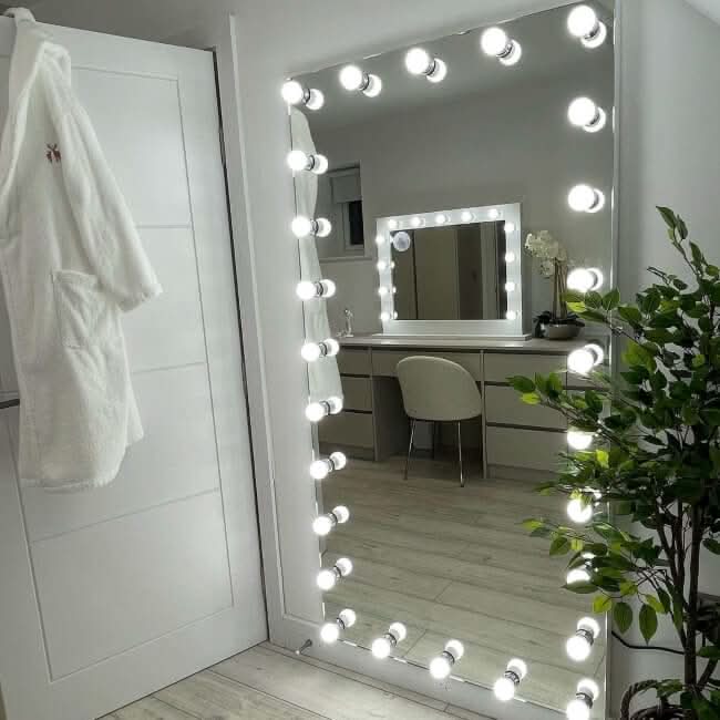 Keira Full Length Hollywood Mirror XXL 170x87cm | Luxury Home Accessories | Heulog Glow