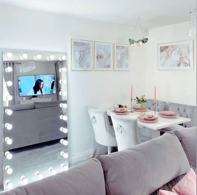 Keira Full Length Hollywood Mirror XXL 170x87cm | Luxury Home Accessories | Heulog Glow