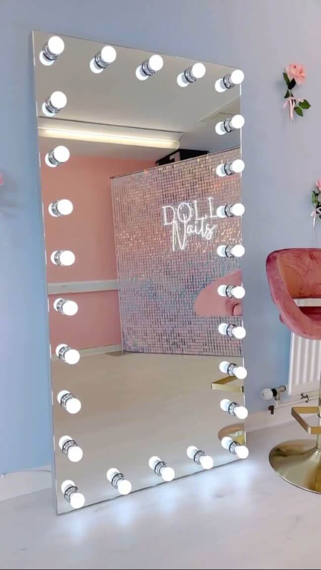 Keira Full Length Hollywood Mirror XXL 170x87cm | Luxury Home Accessories | Heulog Glow