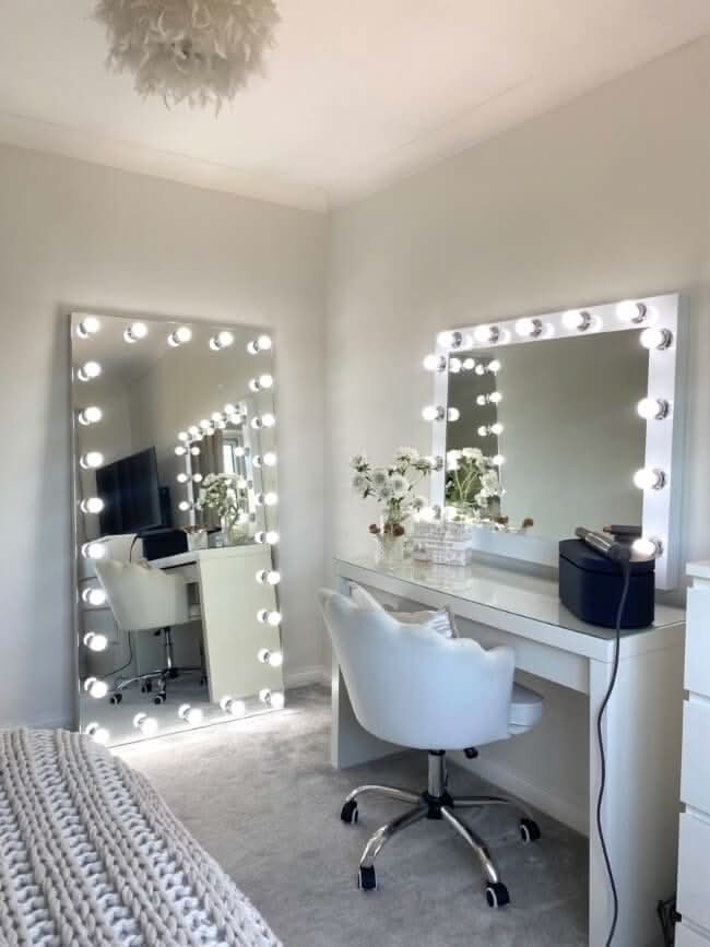 Keira Full Length Hollywood Mirror XXL 170x87cm | Luxury Home Accessories | Heulog Glow