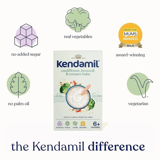 Kendamil Cauliflower Broccoli & Tomato Bake 6+ months 150g | Luxury Home Accessories | Heulog Glow