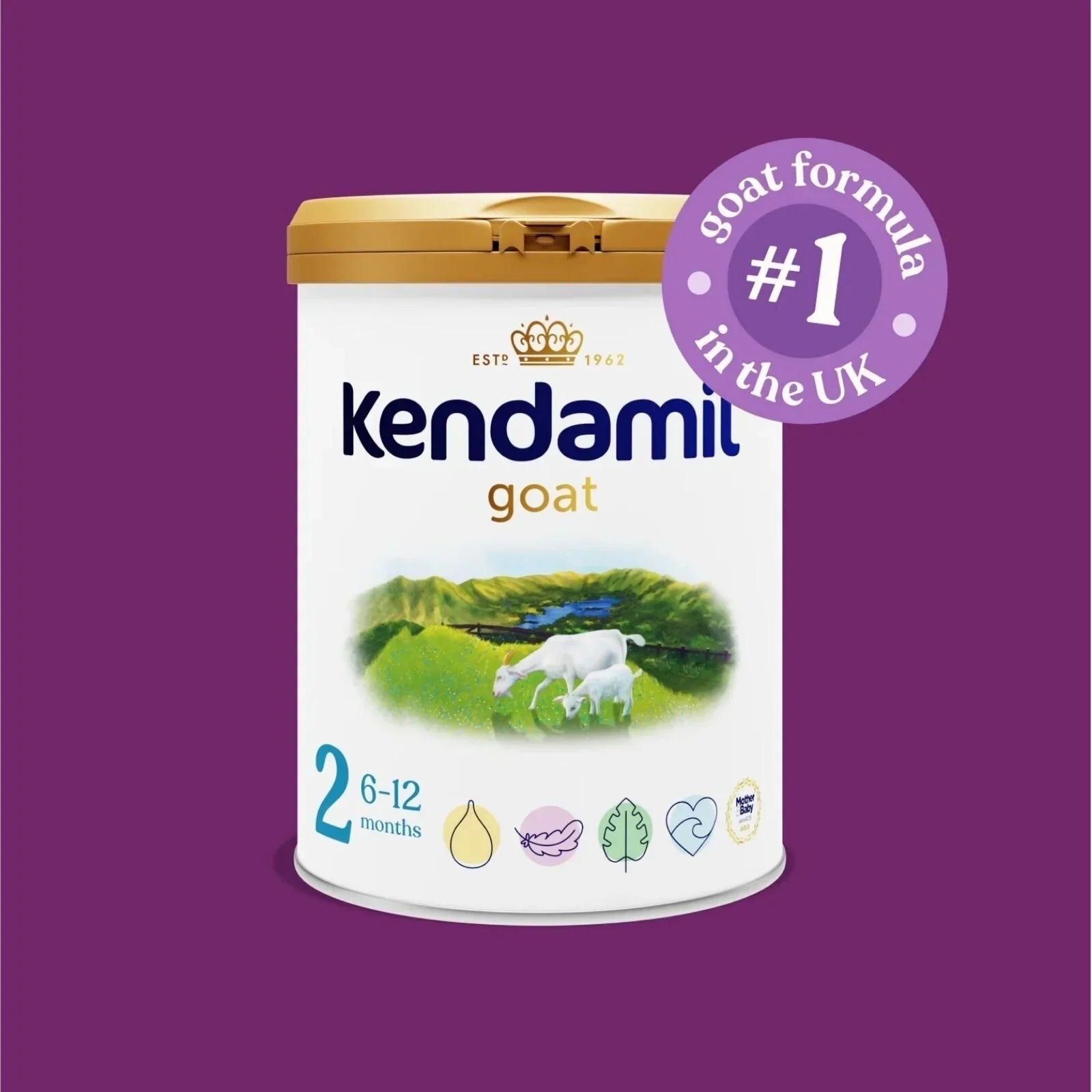 Kendamil Stage 2 Goat Follow-On Milk 6-12 months 800g | Luxury Home Accessories | Heulog Glow
