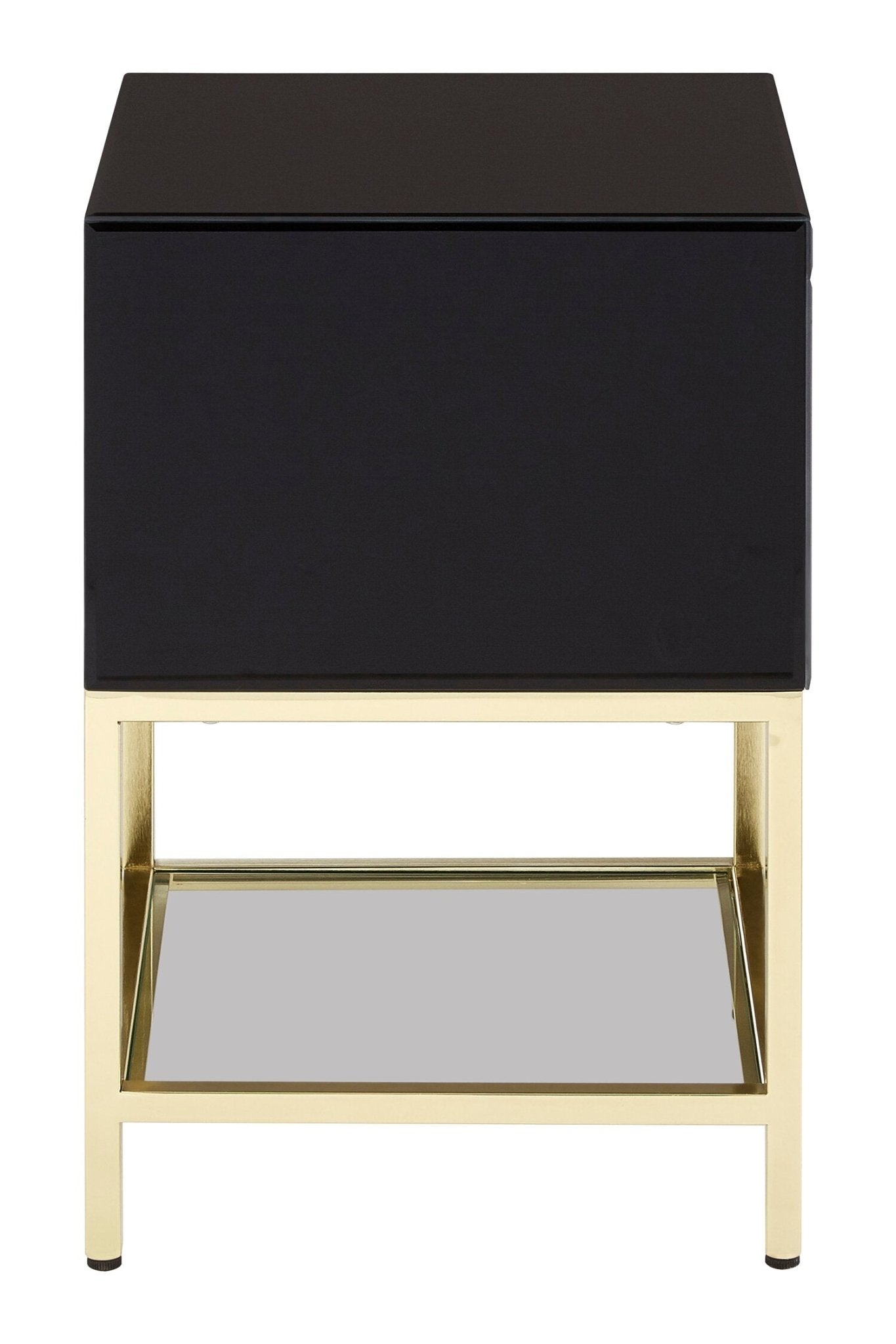 Kensington Townhouse Black 2 Drawer Side Table | Luxury Home Accessories | Heulog Glow