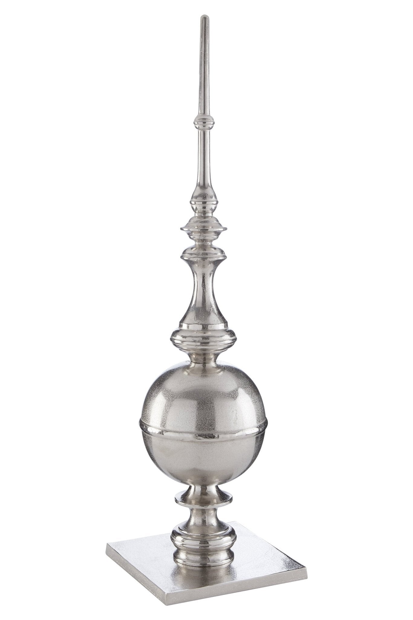 Kensington Townhouse Large Rough Nickel Obelisk | Luxury Home Accessories | Heulog Glow