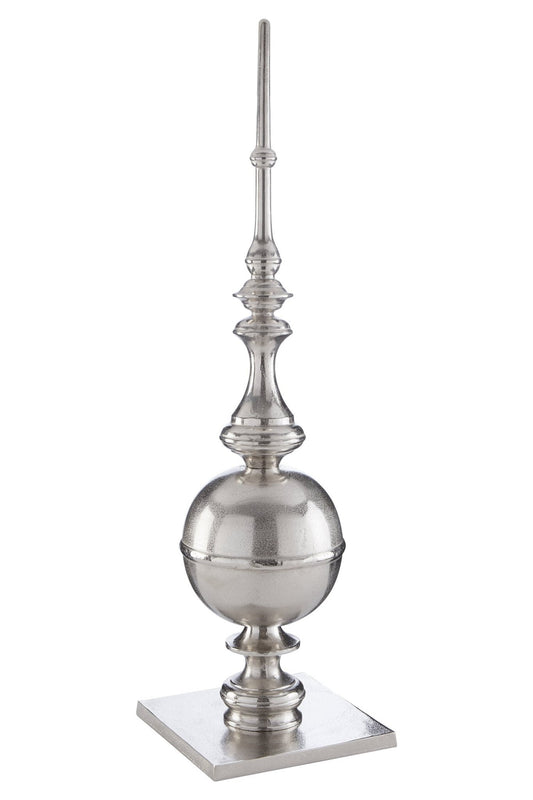Kensington Townhouse Large Rough Nickel Obelisk | Luxury Home Accessories | Heulog Glow