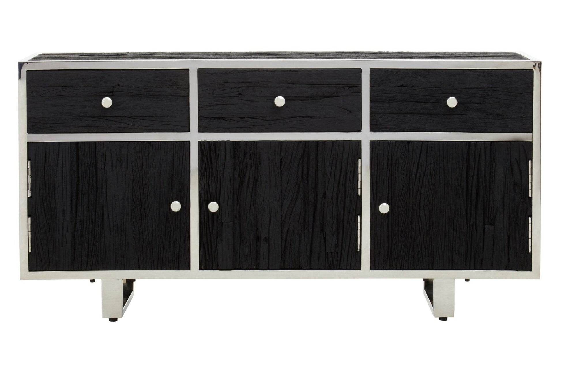 Kerala Black Recycled Wood Sideboard | Luxury Home Accessories | Heulog Glow