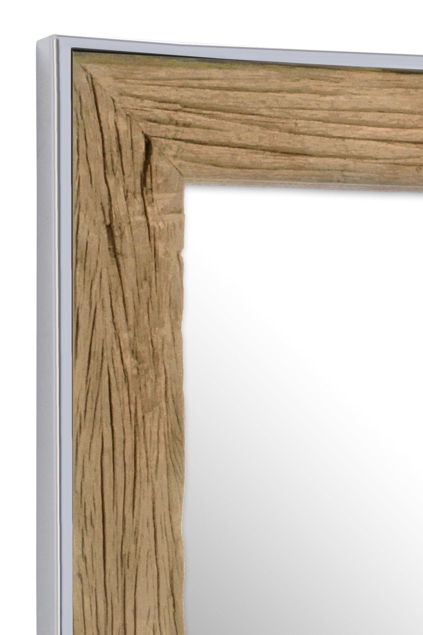 Kerala Natural Wood Rectangular Wall Mirror | Luxury Home Accessories | Heulog Glow