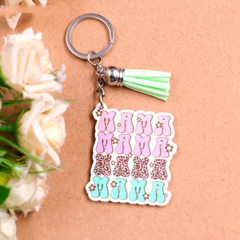 Keychain Mother's Day Gift Glitter Floral Acrylic | Luxury Home Accessories | Heulog Glow