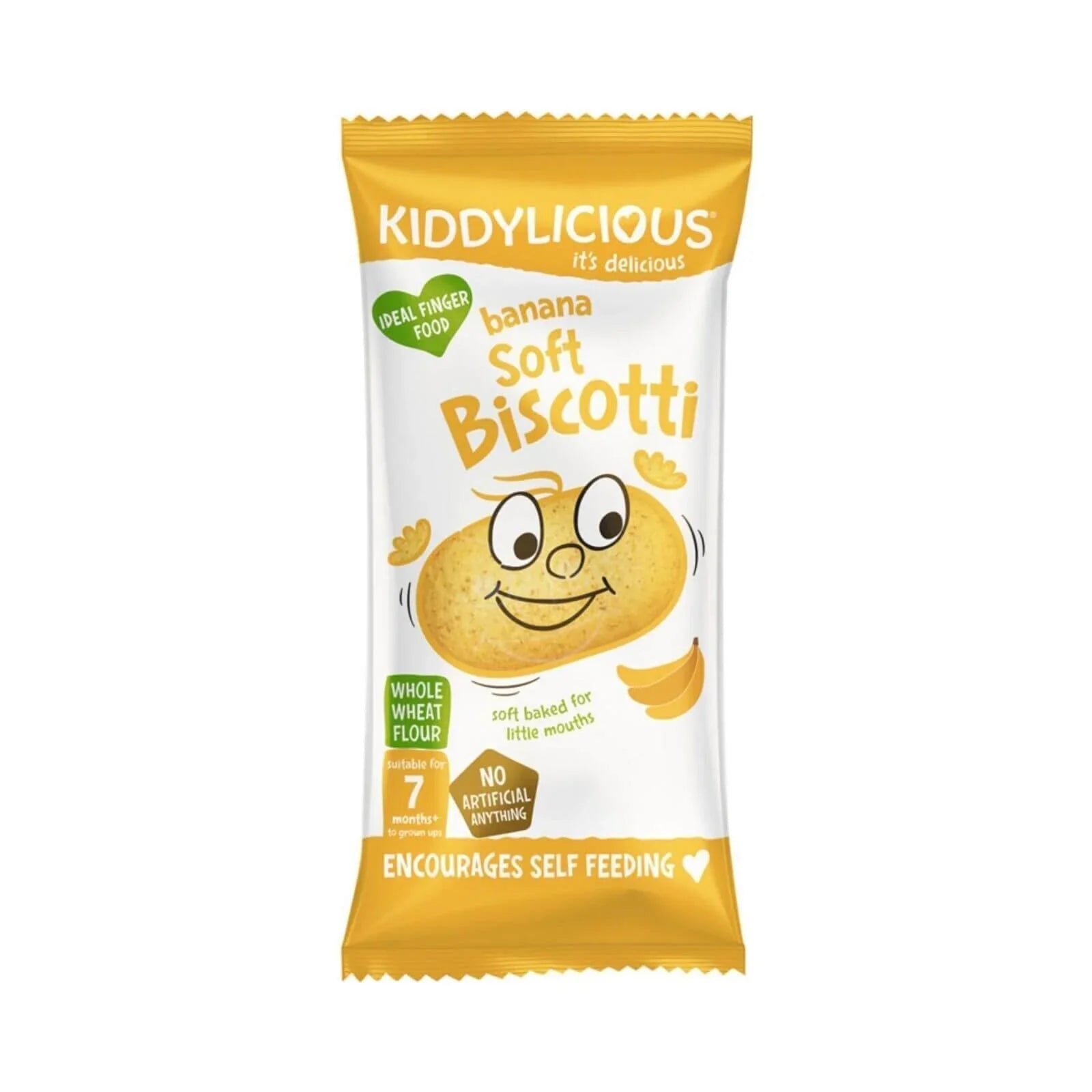 Kiddylicious Banana Soft Biscotti 7+ months 120g (6x20g) | Luxury Home Accessories | Heulog Glow