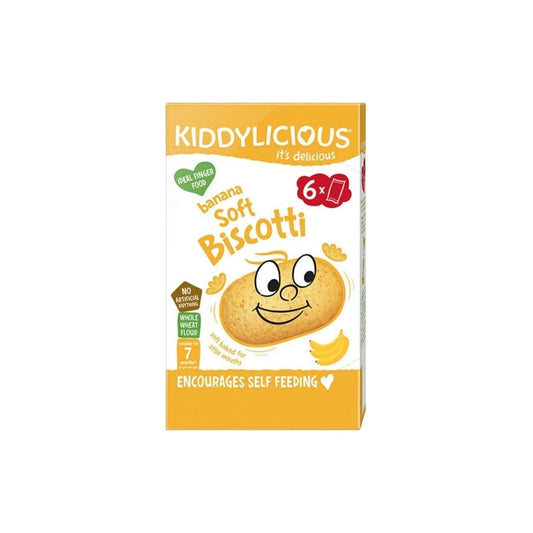 Kiddylicious Banana Soft Biscotti 7+ months 120g (6x20g) | Luxury Home Accessories | Heulog Glow