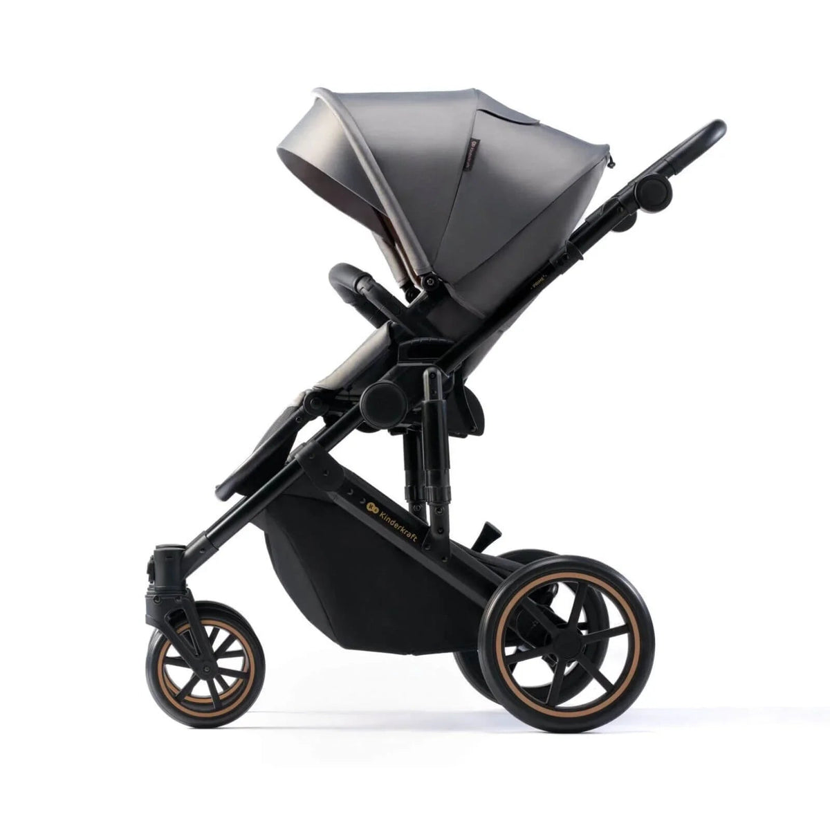 Kinderkraft 3-in-1 Mink Pro Prime 2 Travel System with Car Seat - Shadow Grey | Luxury Home Accessories | Heulog Glow