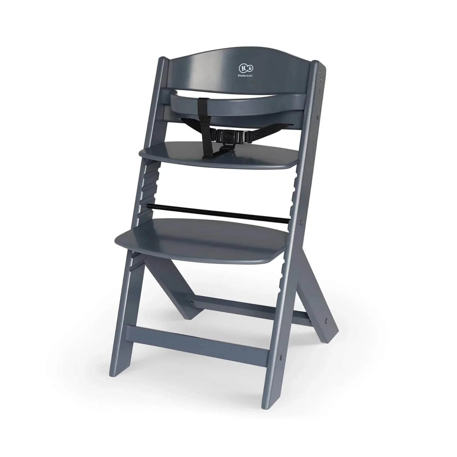 Kinderkraft Enock Wooden Highchair - Full Grey | Luxury Home Accessories | Heulog Glow