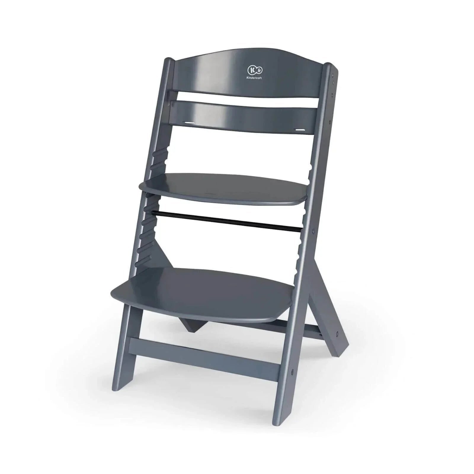 Kinderkraft Enock Wooden Highchair - Full Grey | Luxury Home Accessories | Heulog Glow