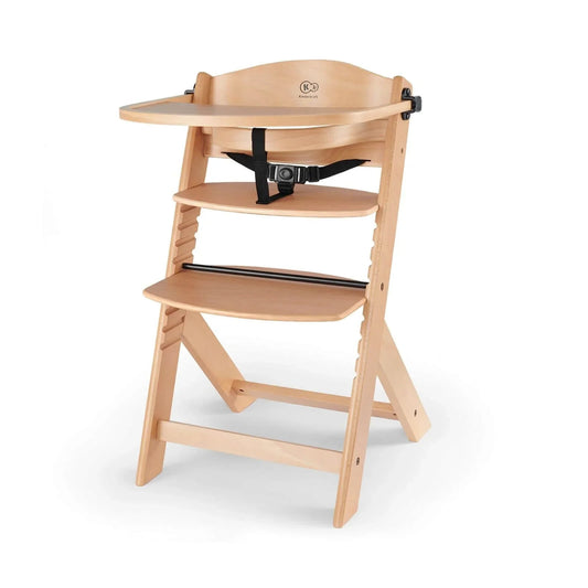 Kinderkraft Enock Wooden Highchair - Wooden Natural | Luxury Home Accessories | Heulog Glow