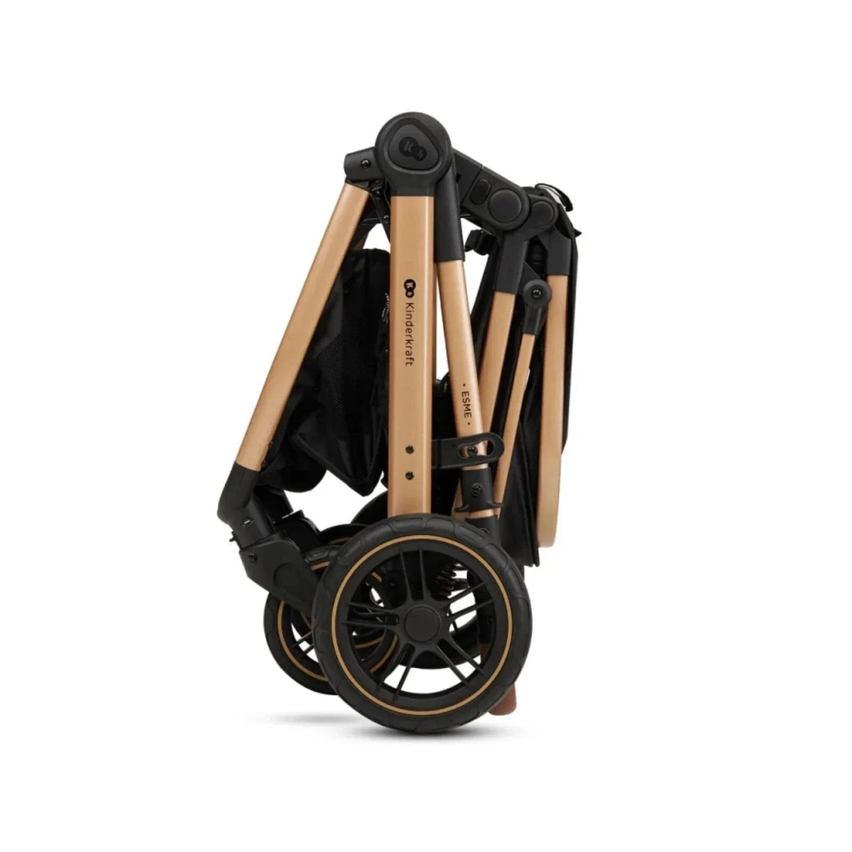 Kinderkraft Esme Pro 3-in-1 Travel System with Mink Pro Car Seat - Pure Black | Luxury Home Accessories | Heulog Glow