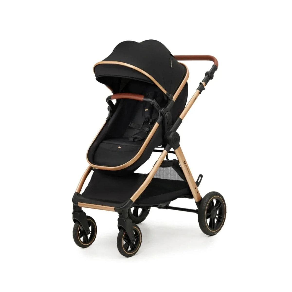 Kinderkraft Esme Pro 3-in-1 Travel System with Mink Pro Car Seat - Pure Black | Luxury Home Accessories | Heulog Glow