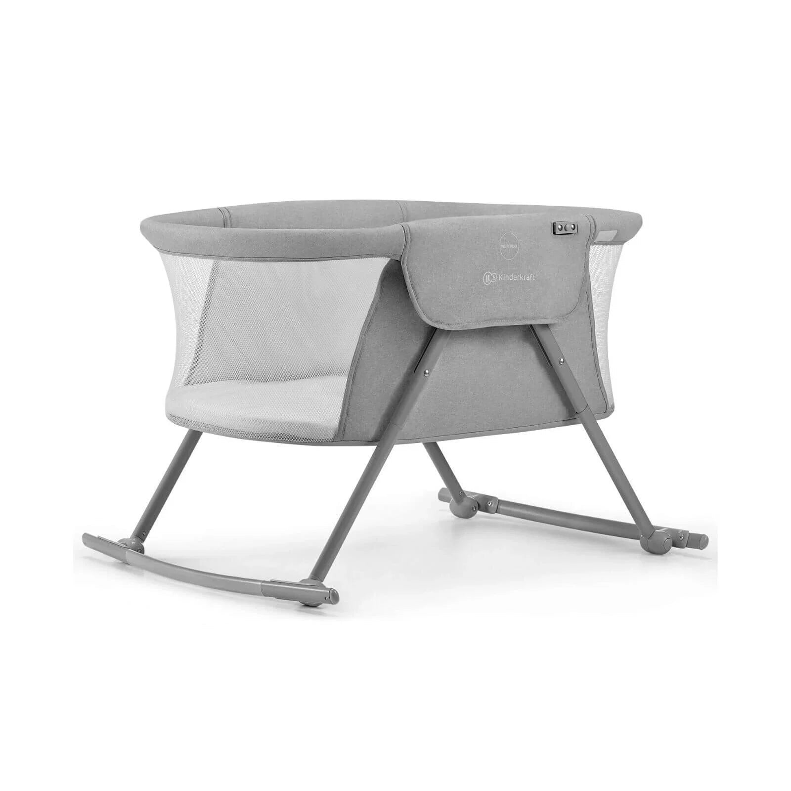 Kinderkraft Lovi 3-in-1 Baby Crib - Grey | Luxury Home Accessories | Heulog Glow