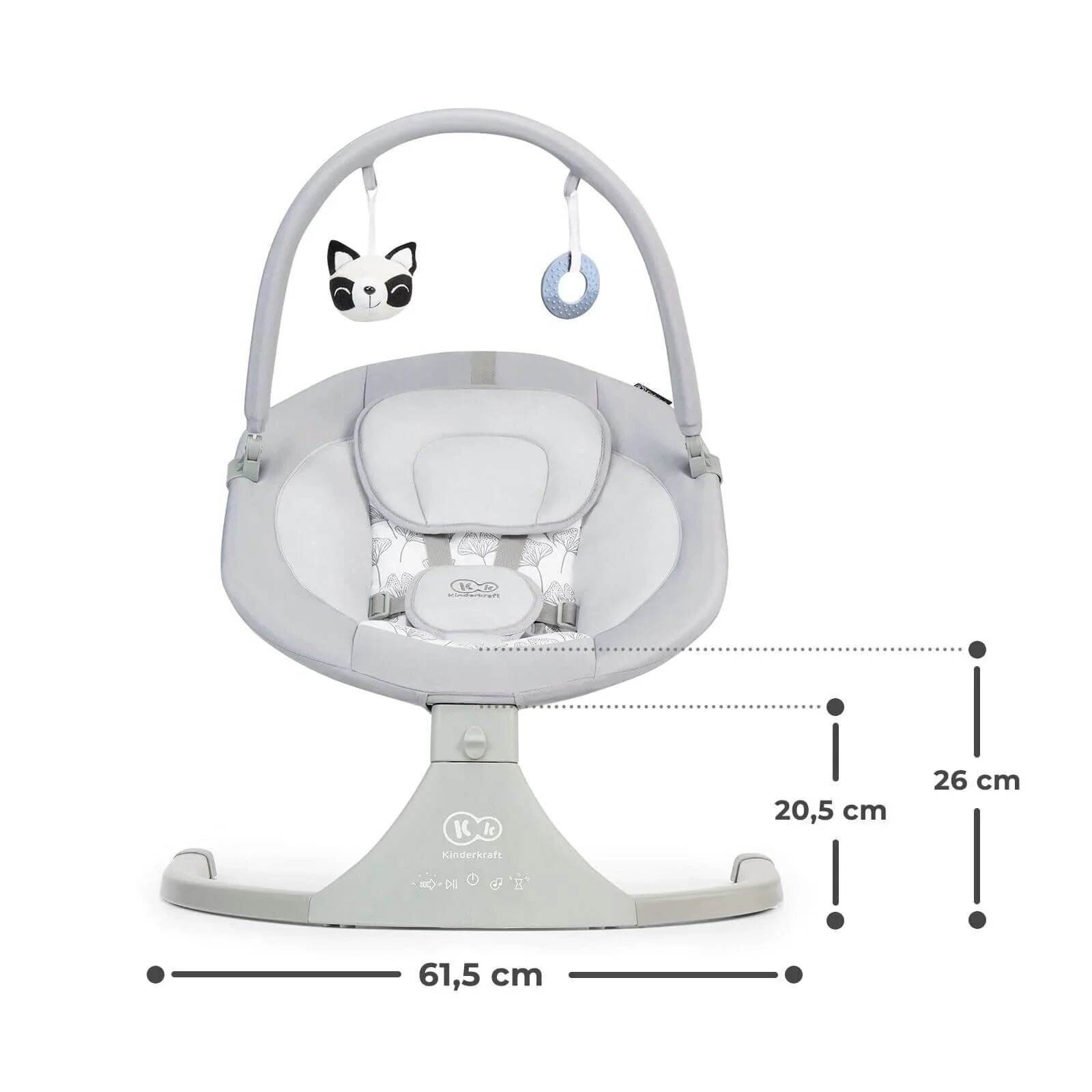 Kinderkraft Luli Swing & Bouncer - Grey | Luxury Home Accessories | Heulog Glow