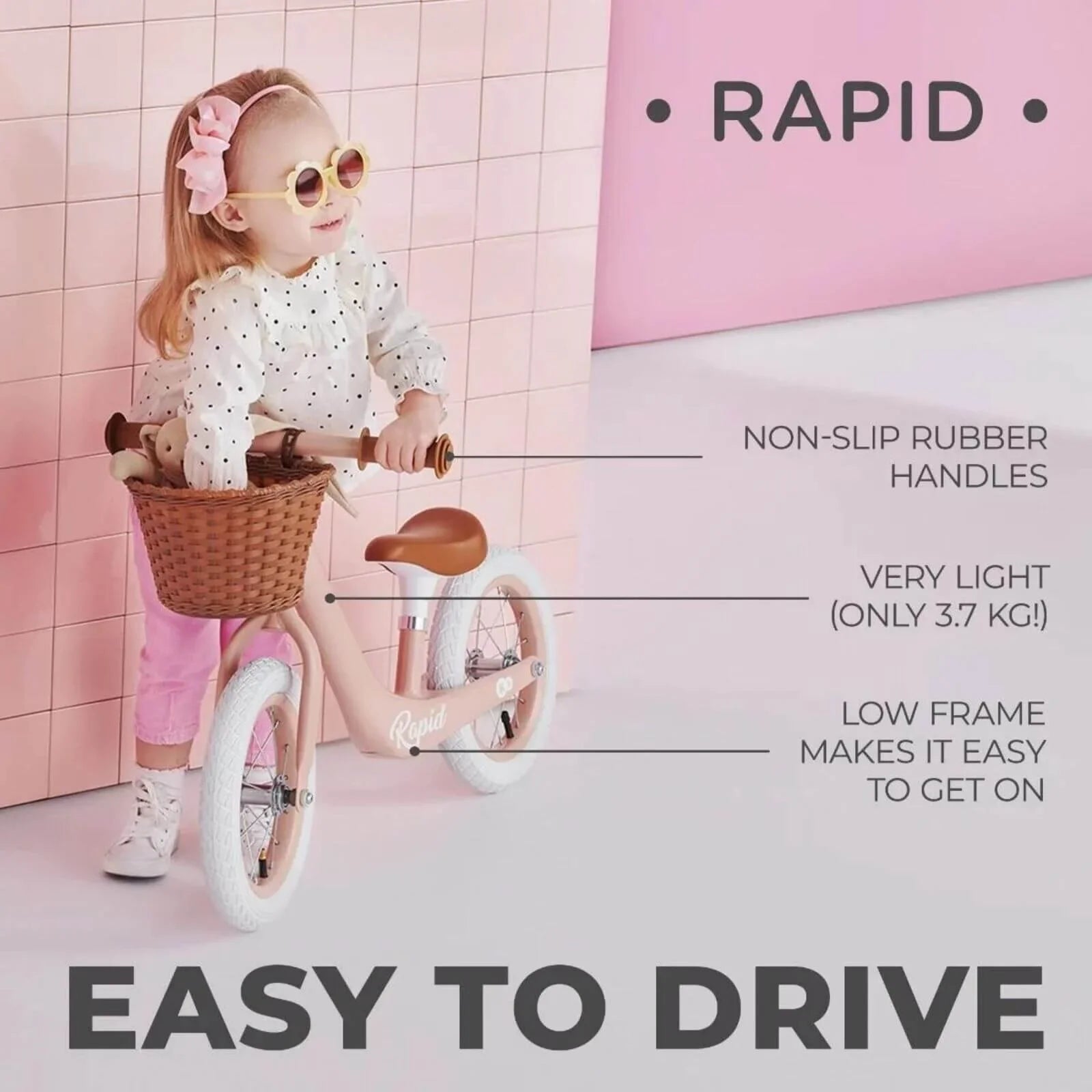 Kinderkraft Rapid 2 Balance Bike | Luxury Home Accessories | Heulog Glow