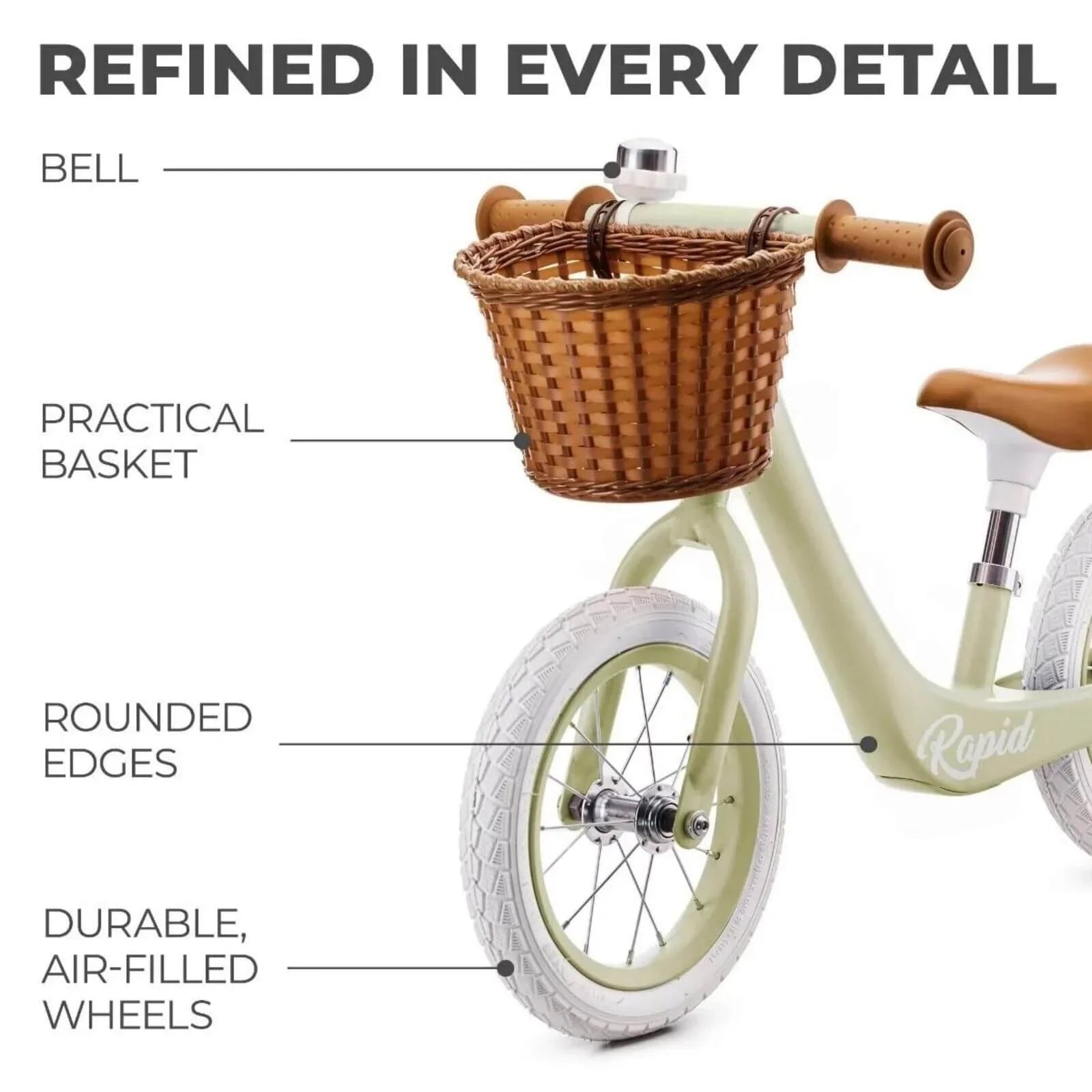 Kinderkraft Rapid 2 Balance Bike | Luxury Home Accessories | Heulog Glow