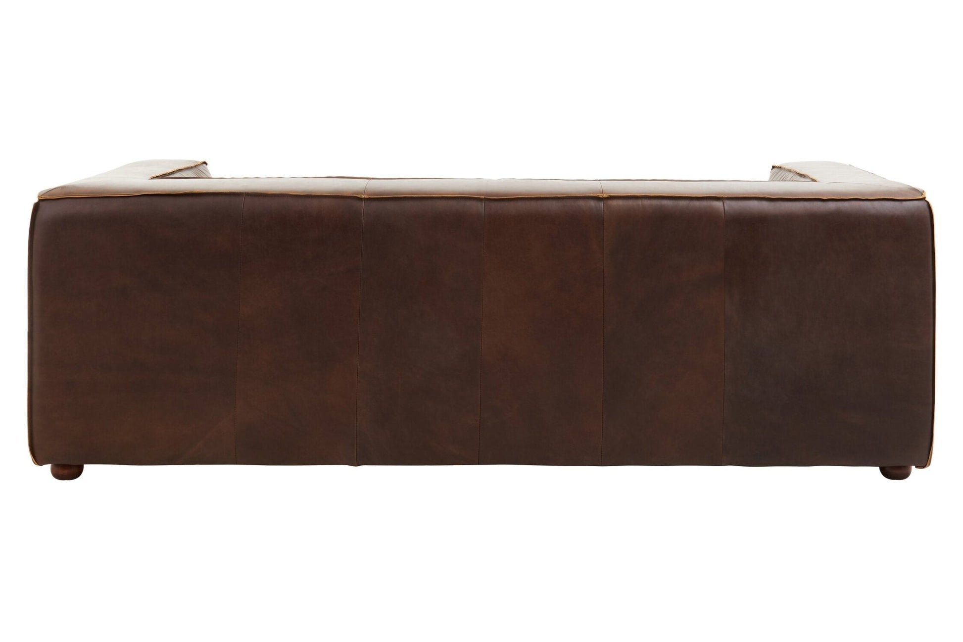 King Three Seater Antique Brown Leather Sofa | Luxury Home Accessories | Heulog Glow