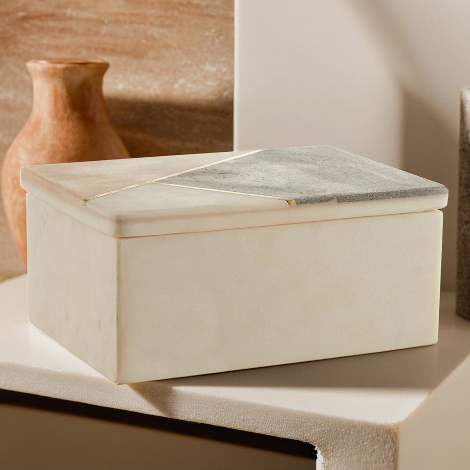 Kira Large Rectangular Trinket Box | Luxury Home Accessories | Heulog Glow